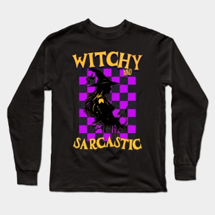 Witchy and Sarcastic Halloween Witches Funny Cute Long Sleeve T-Shirt